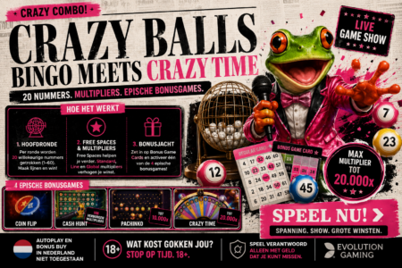 Crazy Balls review: bingo, multipliers en Crazy Time bonusgames
