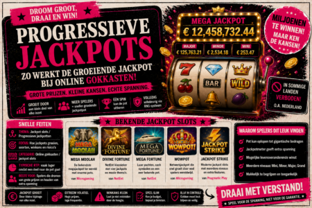 Progressieve jackpots uitgelegd: hoe werkt de groeiende jackpot?
