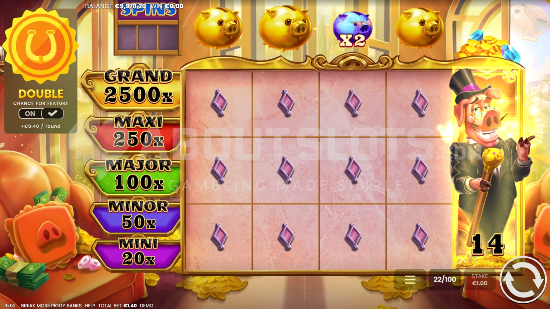 Break More Piggy Banks Hold and Win bonus met Collectors