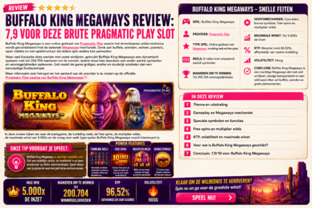 Buffalo King Megaways review: 7,9 voor deze brute Pragmatic Play slot