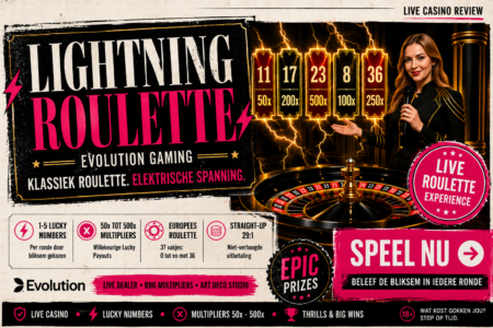 Lightning Roulette review – Evolution Gaming live roulette met multipliers