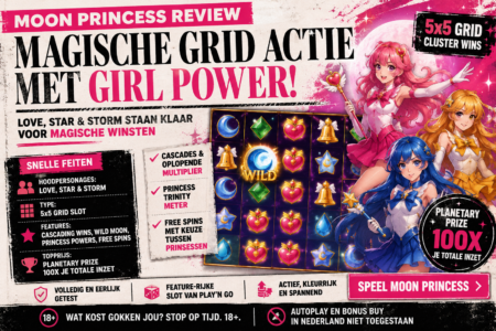 Moon Princess review: magische grid actie van Play’n GO