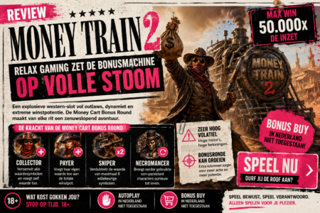 Money Train 2 review: Relax Gaming zet de bonus op volle stoom