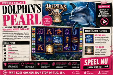 Dolphin’s Pearl review – klassieke Greentube slot met 3x free games multiplier