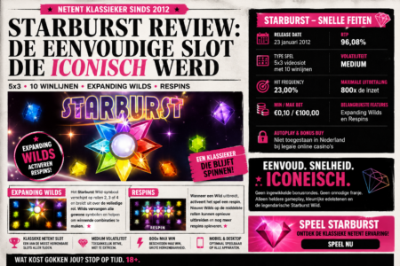 Starburst review – de NetEnt-klassieker die eenvoud groot maakte