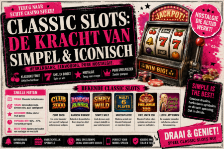 Classic slots: waarom klassieke gokkasten online populair blijven