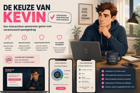 De Keuze van Kevin: innovatieve awareness-game wil verantwoord gokken écht bespreekbaar maken