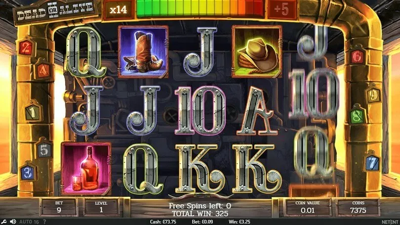 Dead or Alive 2 base game NetEnt slot