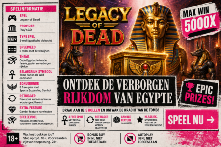 Legacy of Dead review (2026): Play’n GO slot met expanding symbols & retriggers