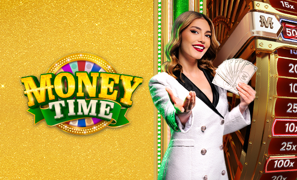 Money Time Pragmatic Play review met live wheel gouden kluis en vier bonusgames