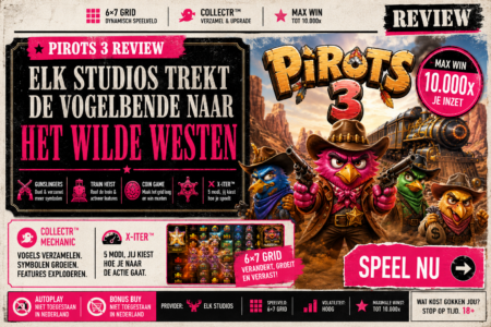 Pirots 3 Review: Explosieve Western-Slot met Vogelchaos