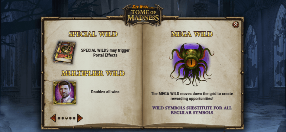 Tome of Madness Other World bonusronde met portal effecten Abyss Void en Cthulhu