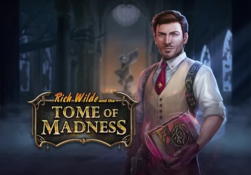 Rich Wilde and the Tome of Madness Play'n GO review met Cthulhu portal en cascading grid