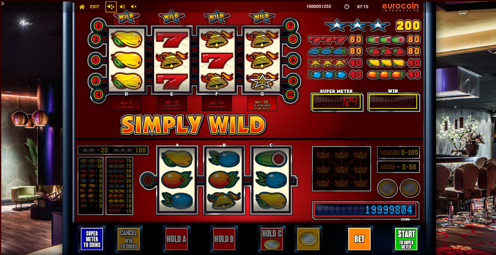 Simply Wild Star Wild feature van Eurocoin Interactive