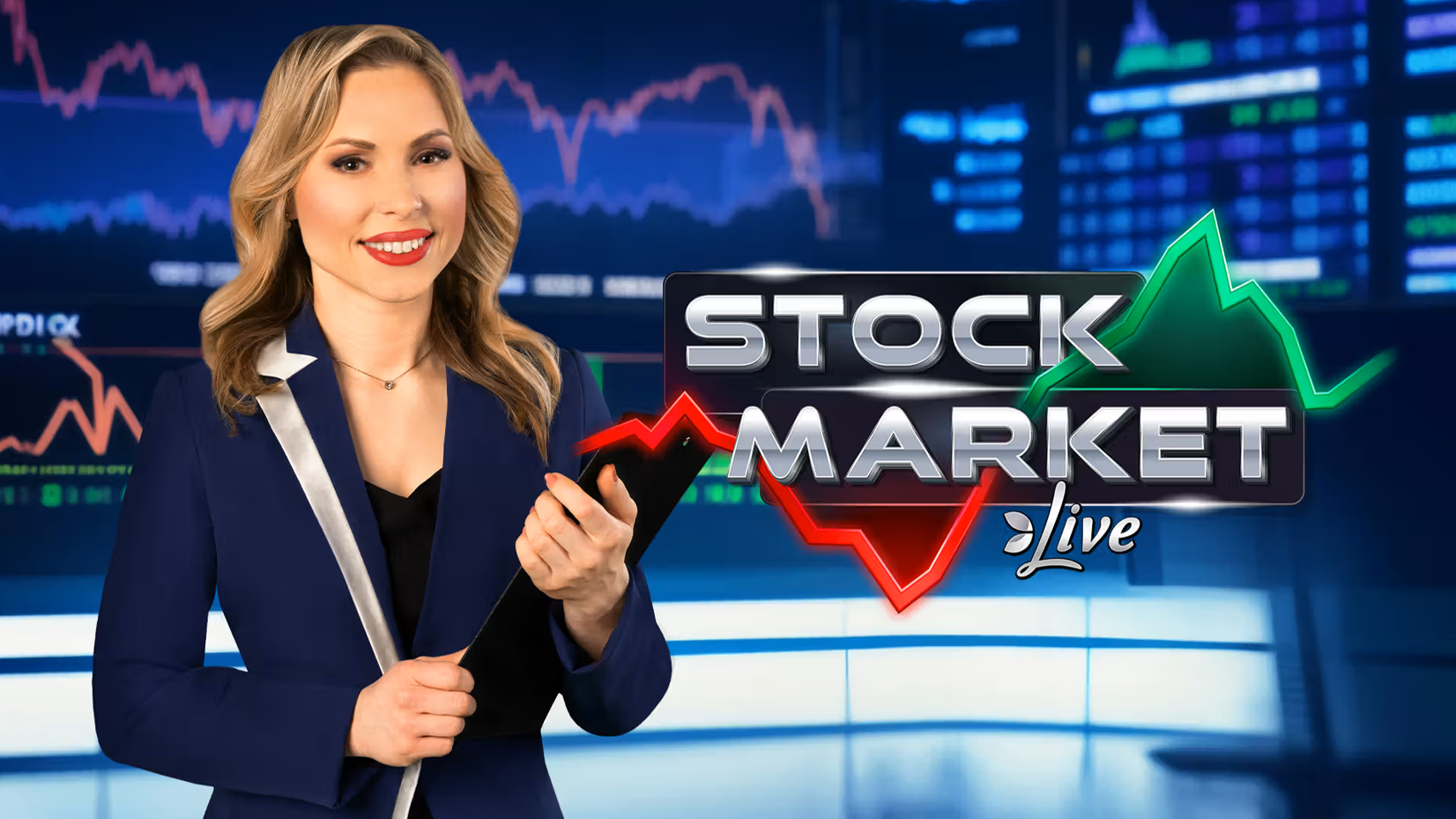 Stock Market Evolution Gaming uitleg met stijgende en dalende grafiek