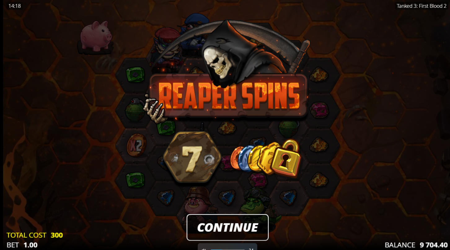 Tanked 3 - First Blood - Nolimit City - Reaper Spins
