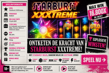 Starburst XXXtreme review (2026): NetEnt klassieker met meer risico en wilds