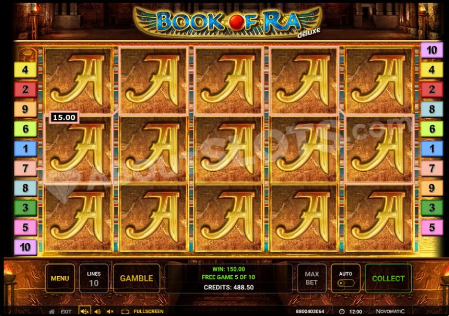 Book of Ra deluxe expanding symbol en book wild