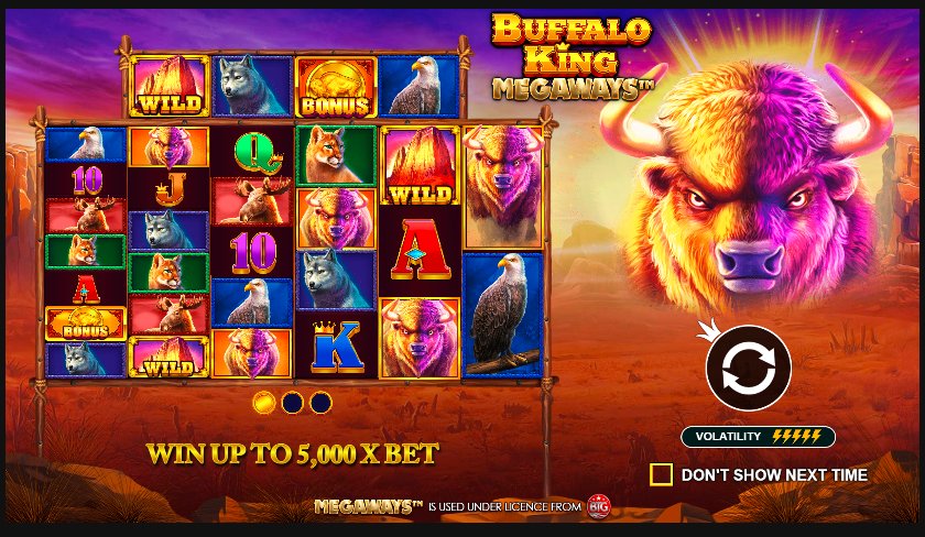 Buffalo King Megaways win tot 5000x inzet