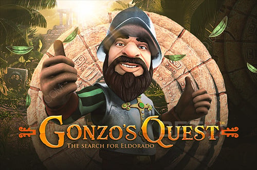 Gonzo's Quest NetEnt review met stenen blokken avalanche mechanic en avontuurlijk jungle thema