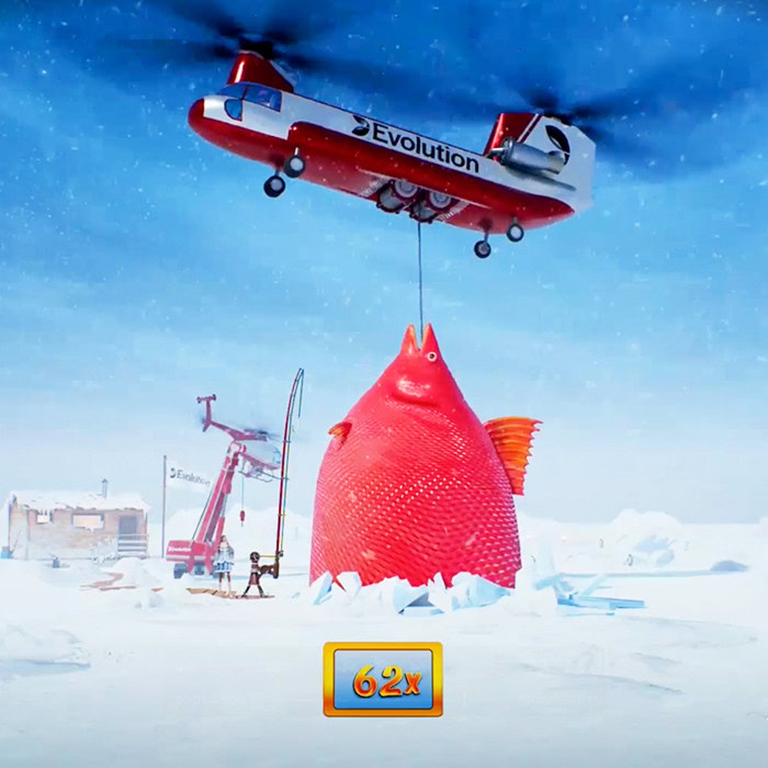 Ice Fishing bonusspellen multipliers Lil Blues Big Oranges Huge Reds