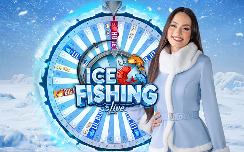 Ice Fishing Evolution Gaming review live casino game show met ijsvissen en multipliers