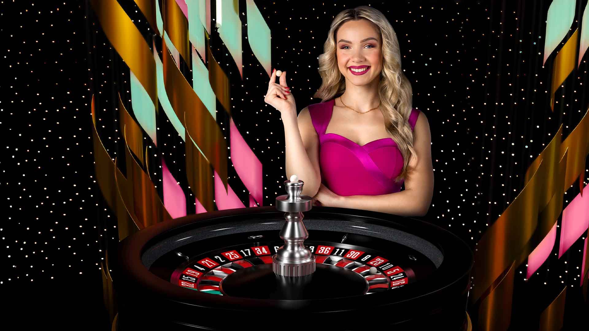Immersive Roulette close-up van roulettewiel met slow motion replay