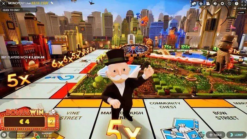 MONOPOLY Live 2 ROLLS en 4 ROLLS bonusronde uitleg