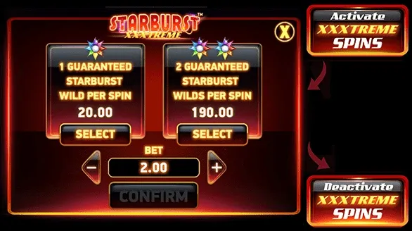 Interface van een gokkast waarbij de speler direct een feature kan kopen
