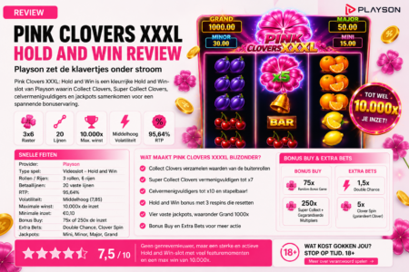 Pink Clovers XXXL Hold and Win