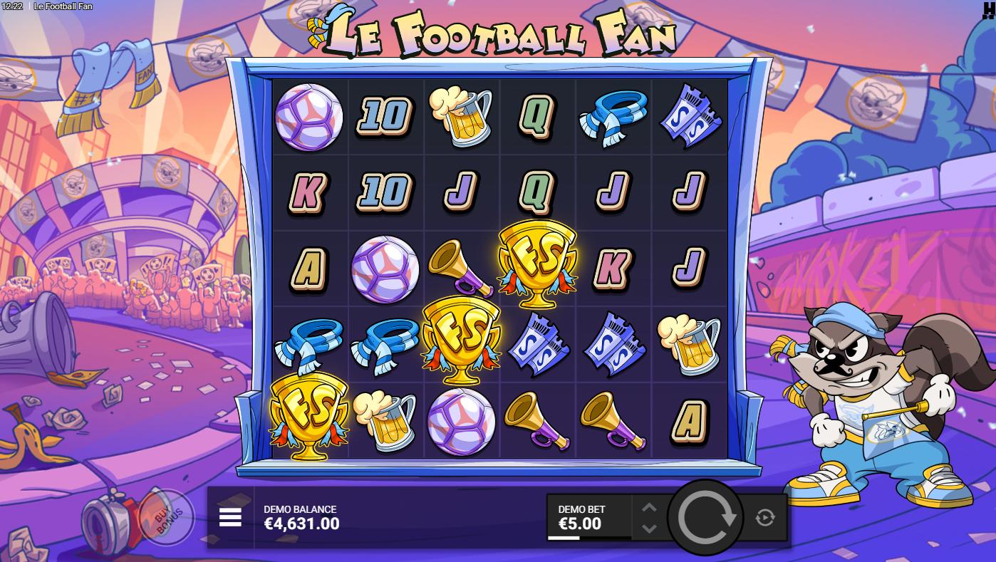 Le Football Fan free games won met FS symbolen