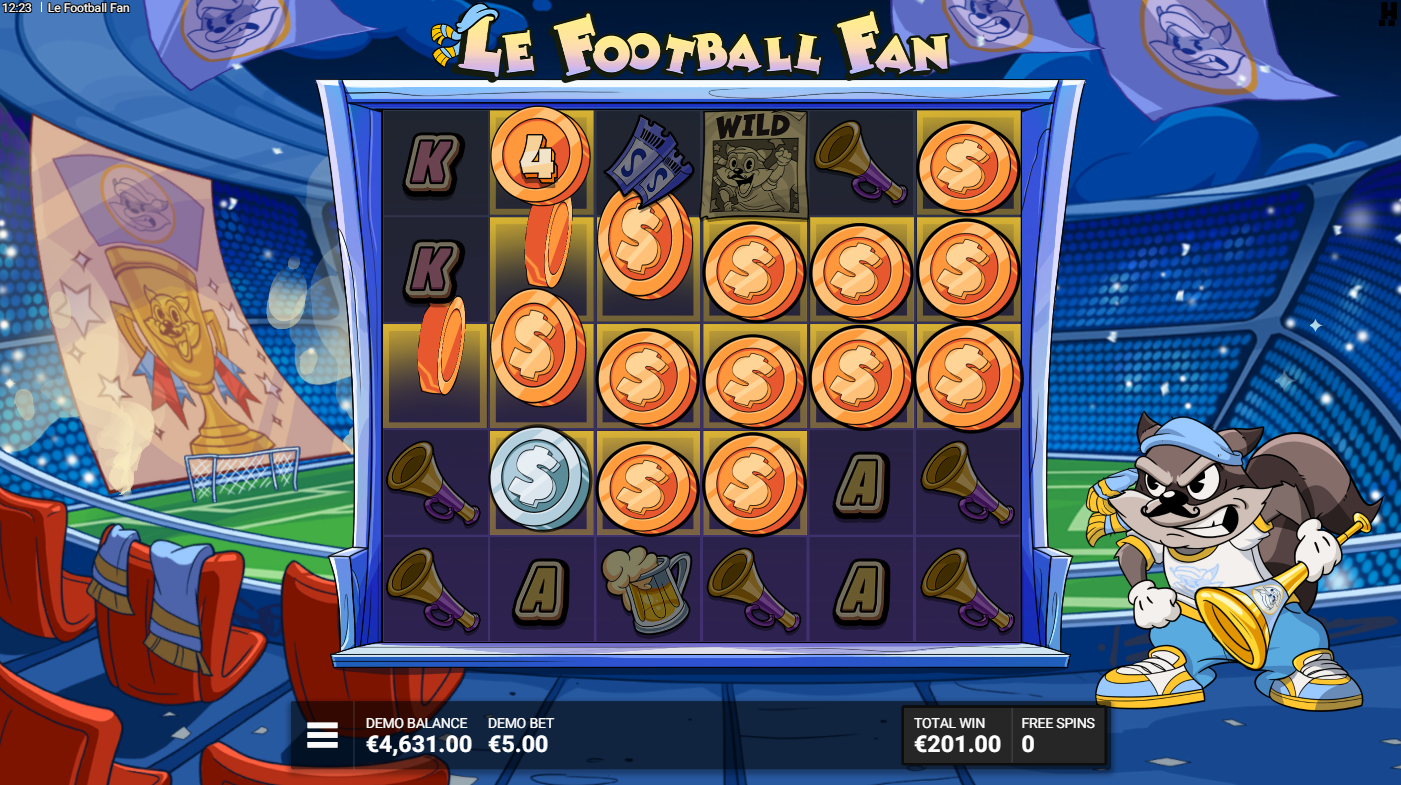 Le Football Fan free spins big win met grote bonuswinst