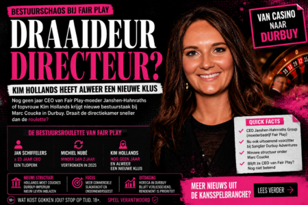 Draaideurdirecteur bij Fair Play: Kim Hollands heeft alweer een nieuwe klus