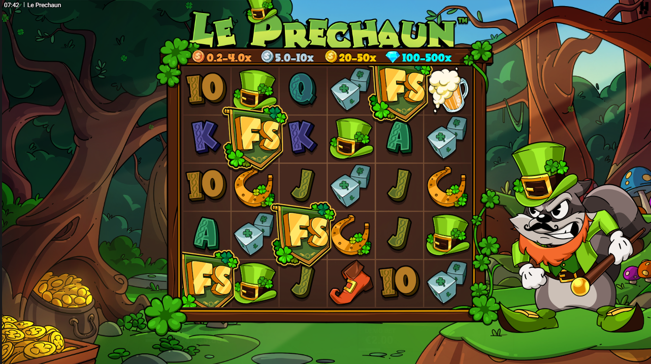 Le Prechaun Clover the Top Bonus