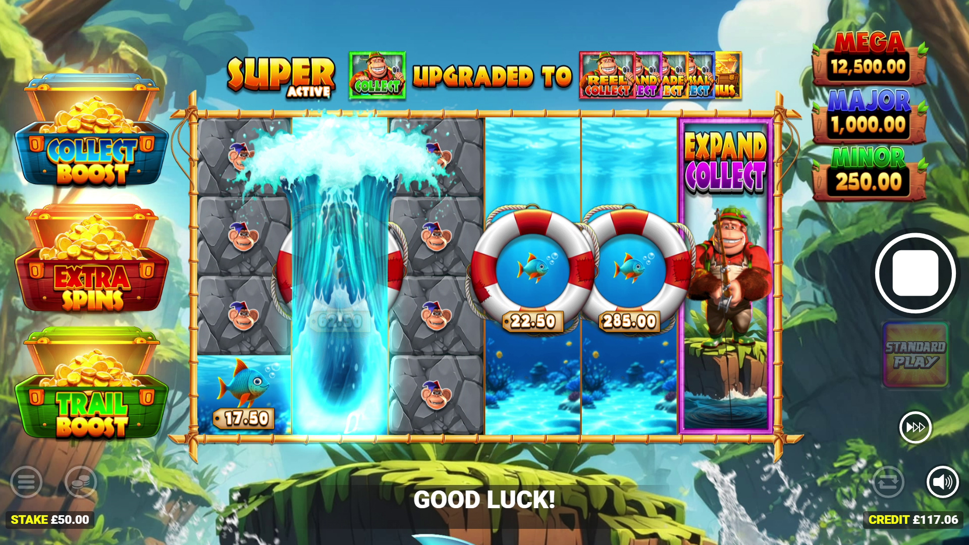 Super Power Play upgrade van Collector naar Expand Collect
