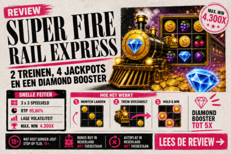 Super Fire Rail Express: 2 treinen jagen op 4 jackpots