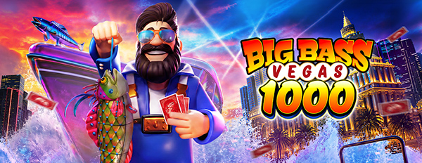 Big Bass Vegas 1000 van Pragmatic Play met de visser in Las Vegas