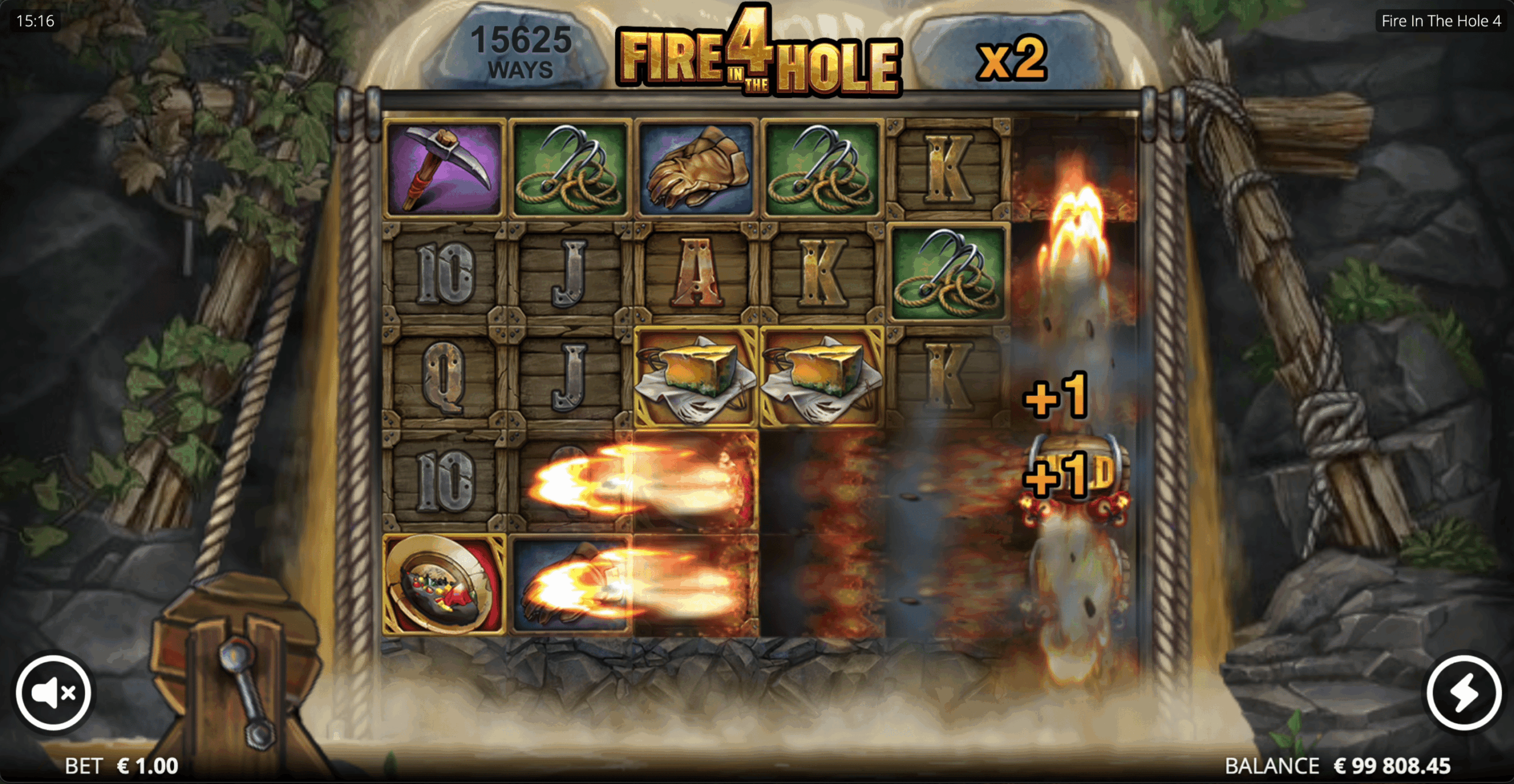 xBomb Wilds in het basisspel van Fire in the Hole 4